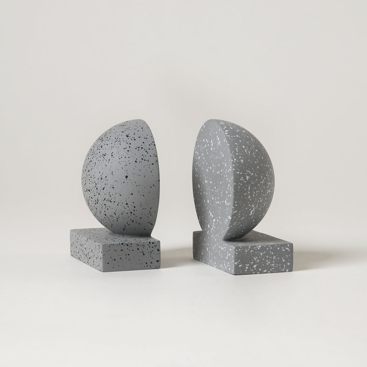 Monolith Bookends - Grey
