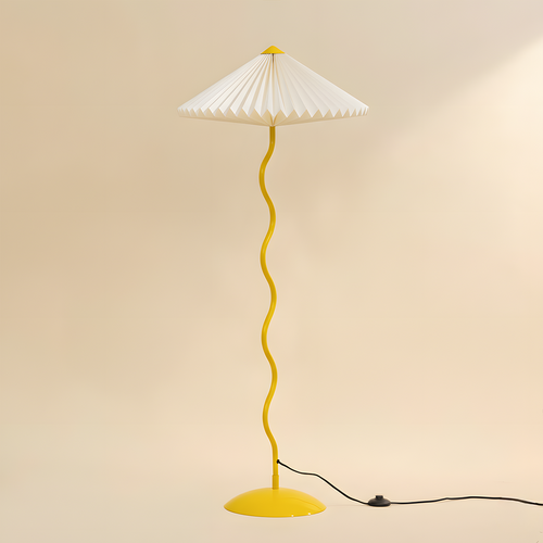 Wavy Floor Lamp - Butter Yellow