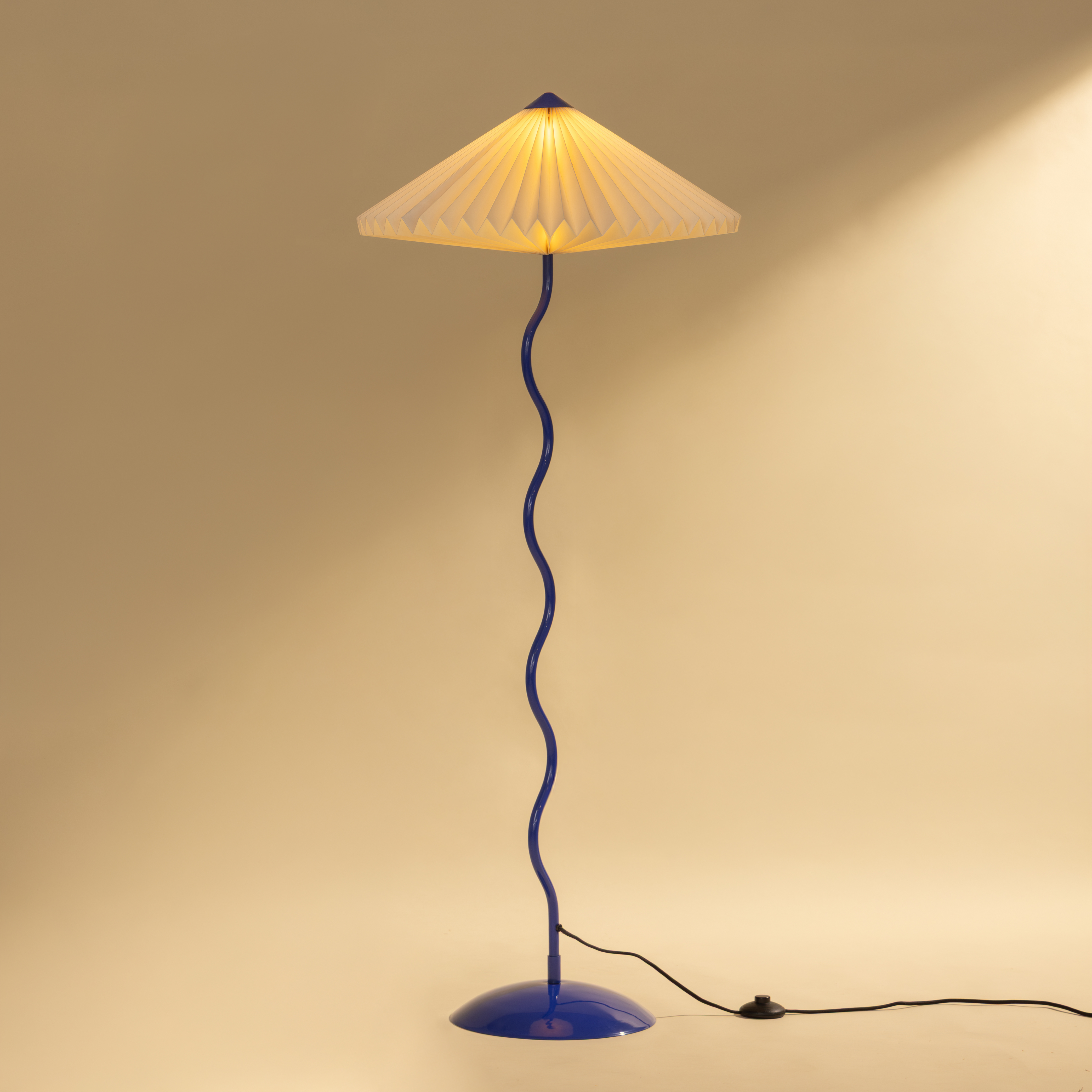 Wavy Floor Lamp - Cobalt Blue
