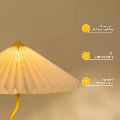 Wavy Floor Lamp - Butter Yellow