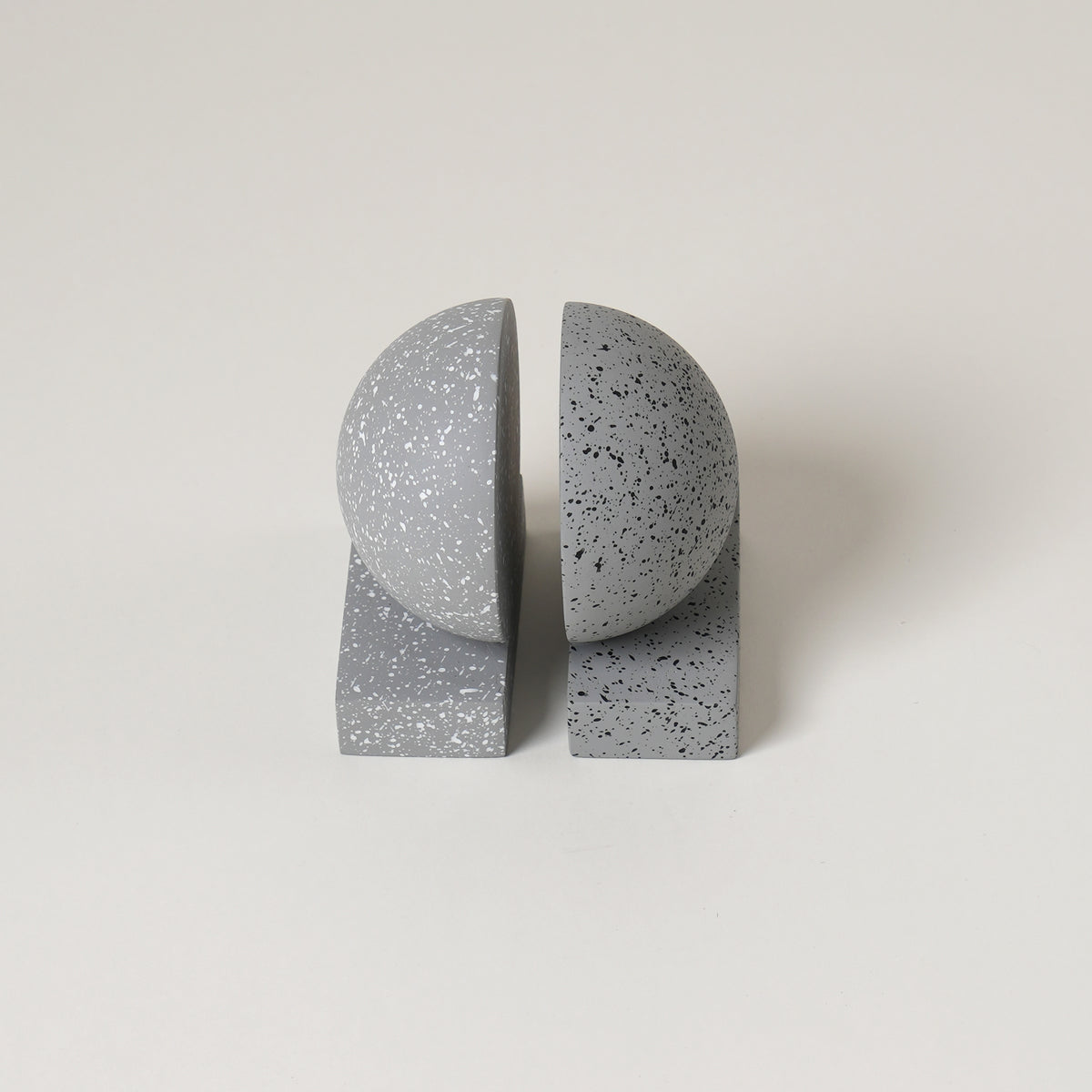 Monolith Bookends - Grey