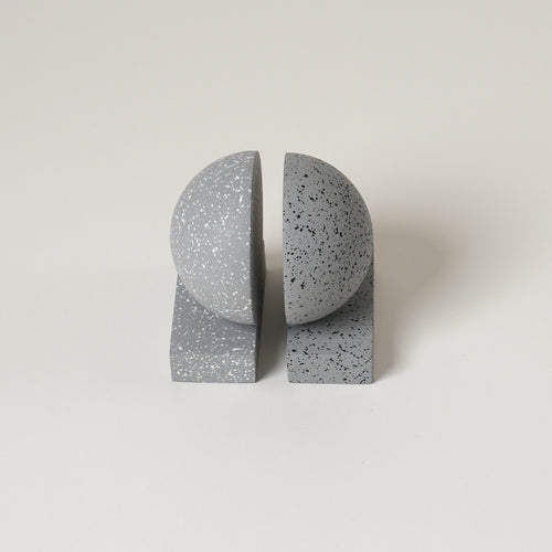 Monolith Bookends - Grey