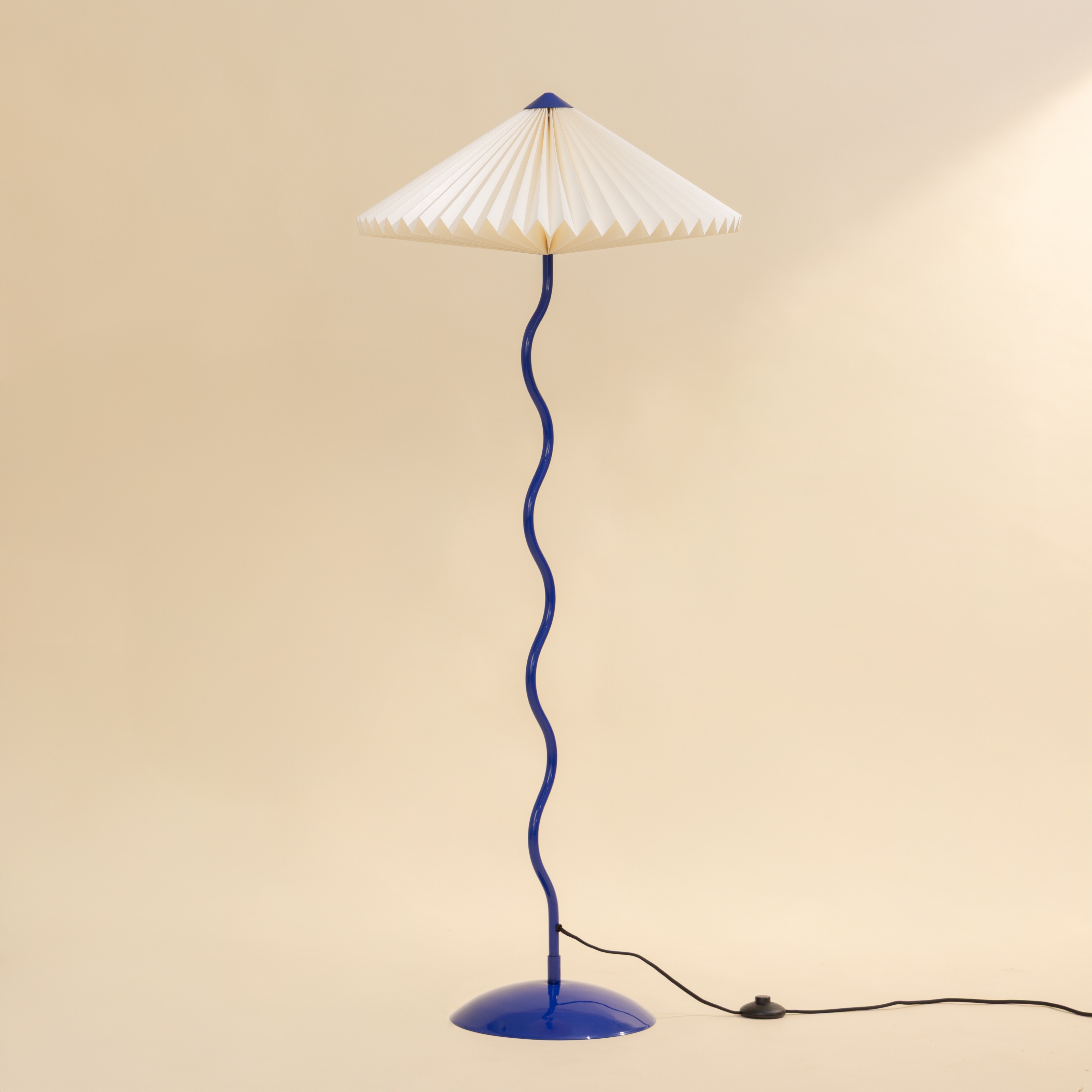 Wavy Floor Lamp - Cobalt Blue
