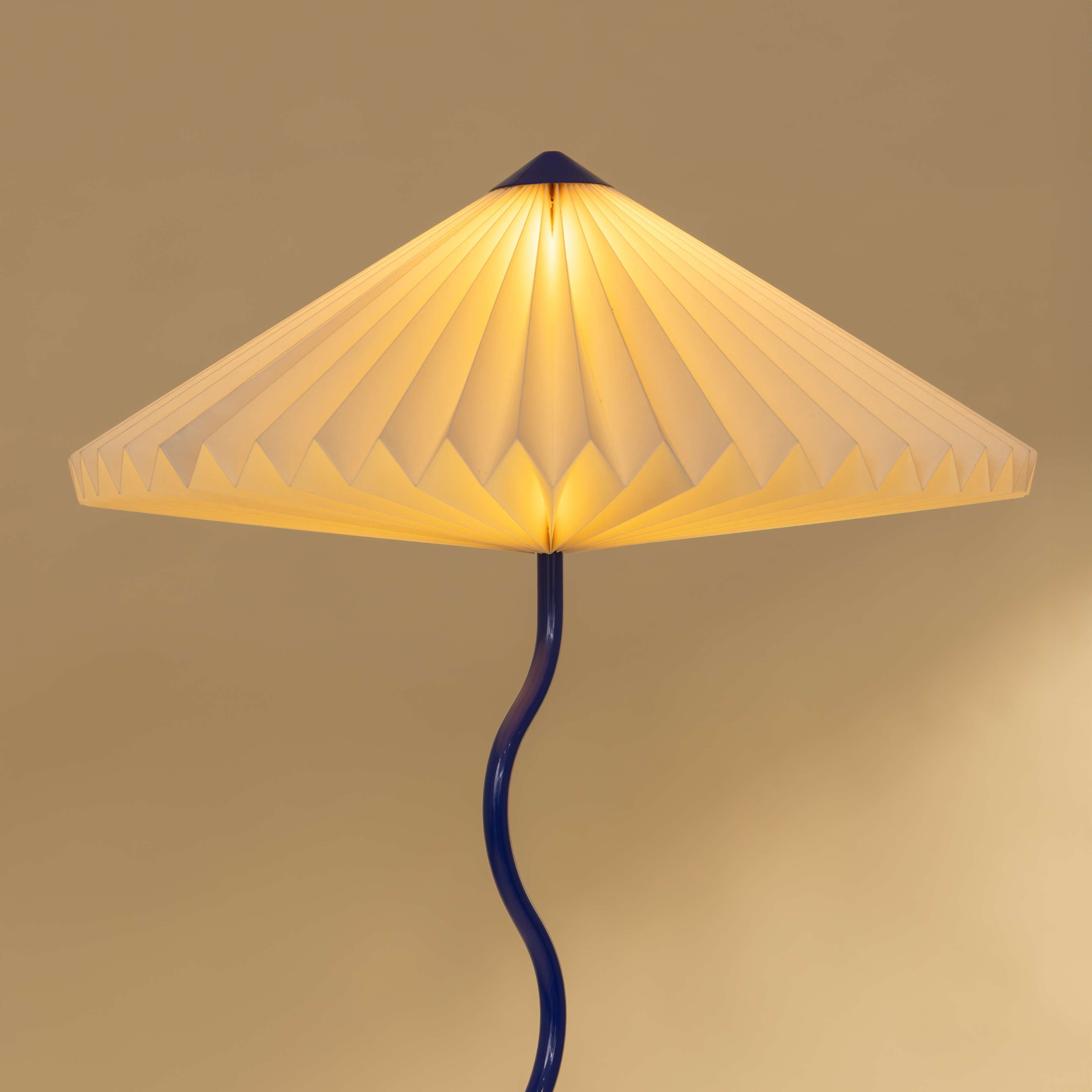 Wavy Floor Lamp - Cobalt Blue