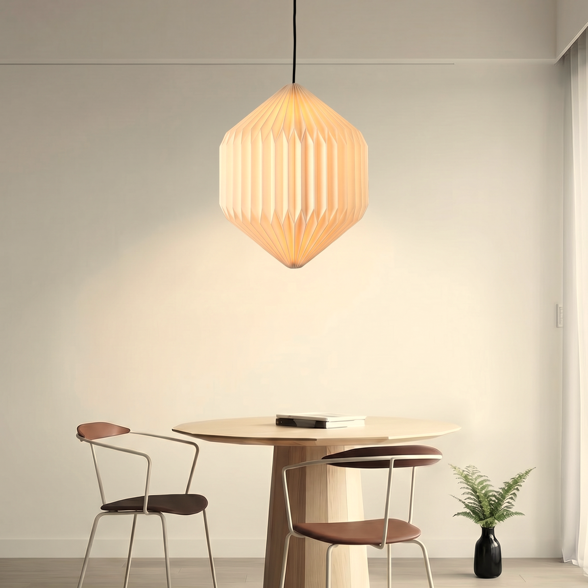 Oblong Origami Pendant Lamp
