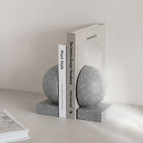 Monolith Bookends - Grey