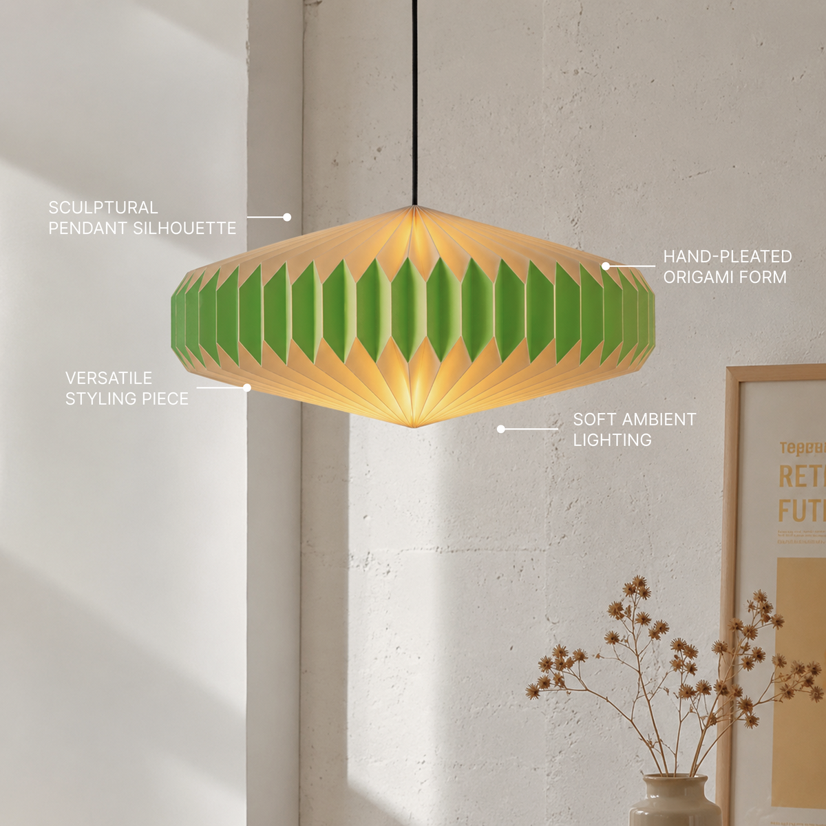 Oblong 2 - Paper Pendant Lamp