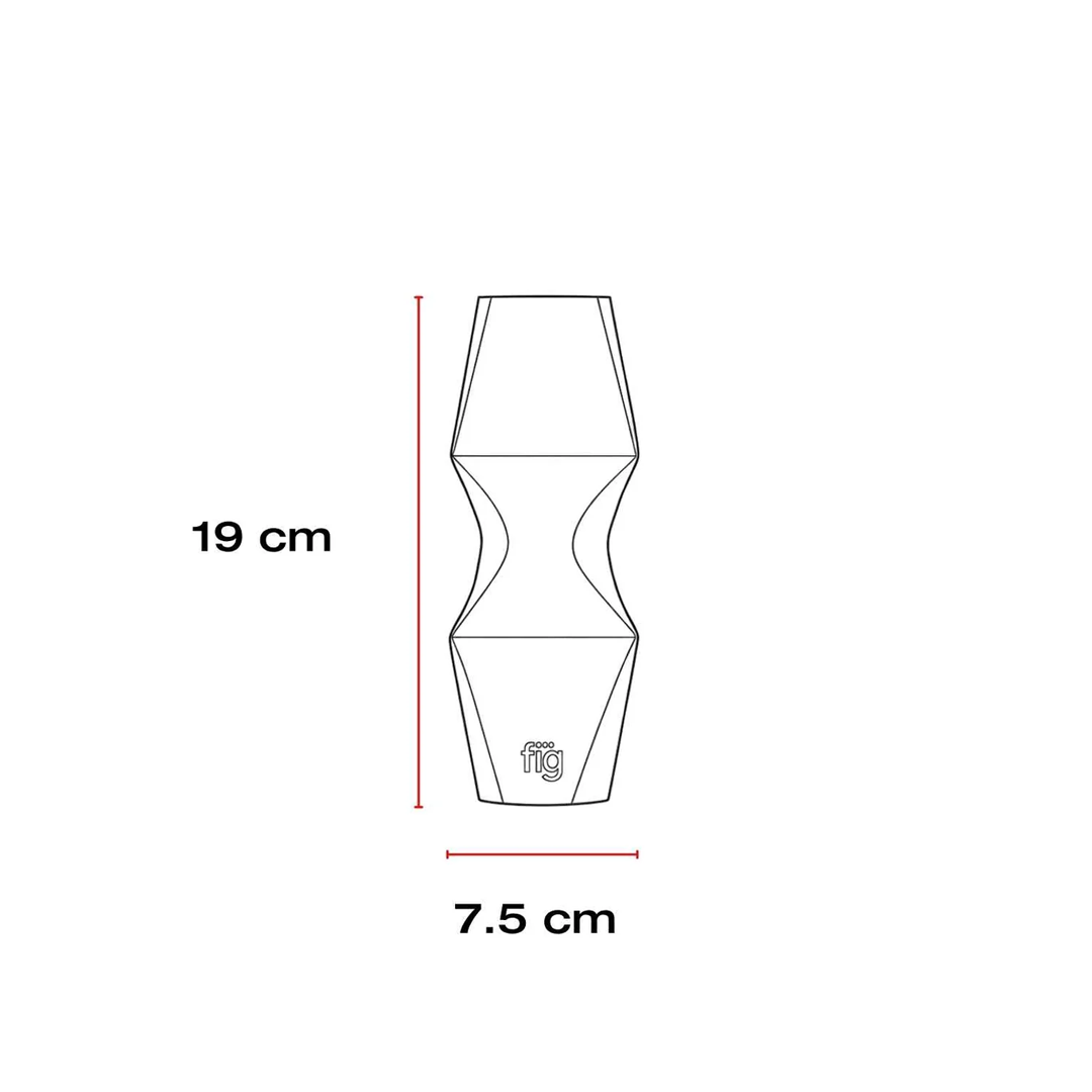FIG Living Chrome Dented Vase Small size