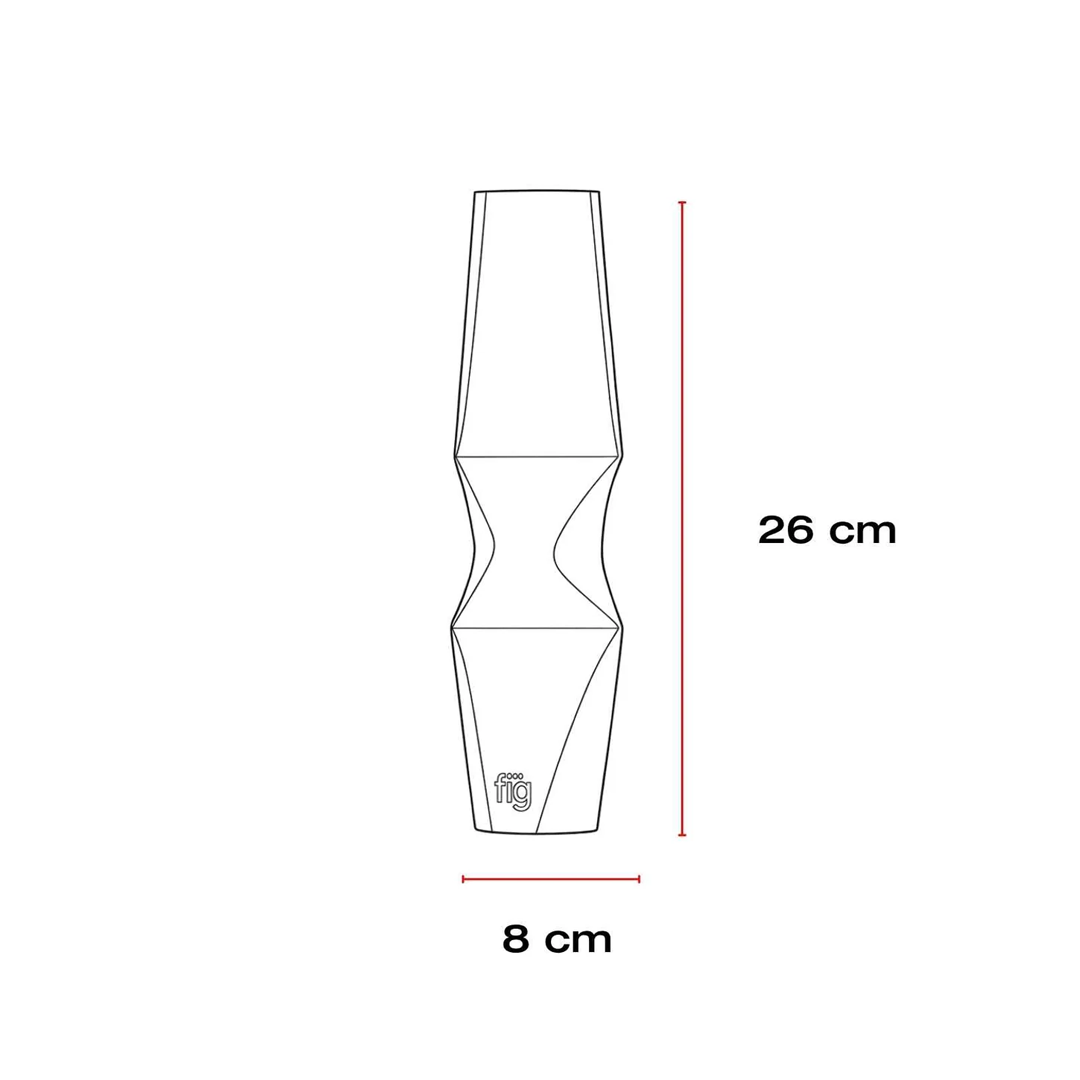 FIG Living Chrome Dented Vase Large size 