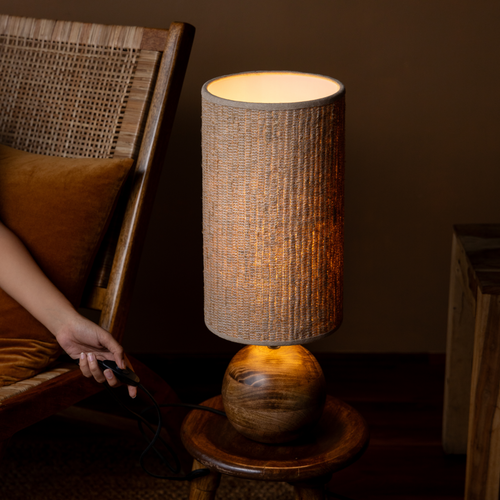 Jute Weave Table Lamp