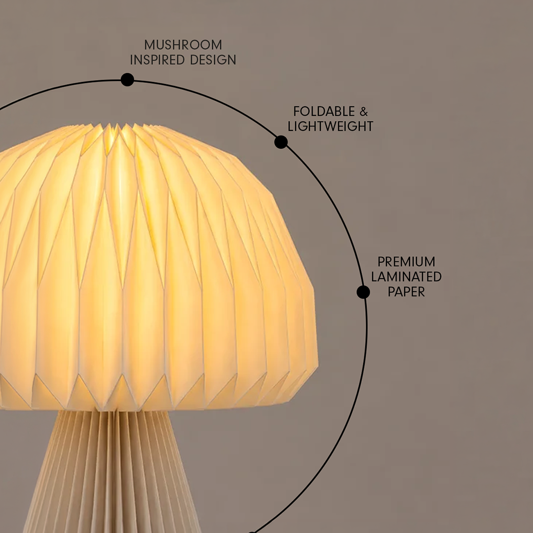 Mushroom - Origami Table Lamp