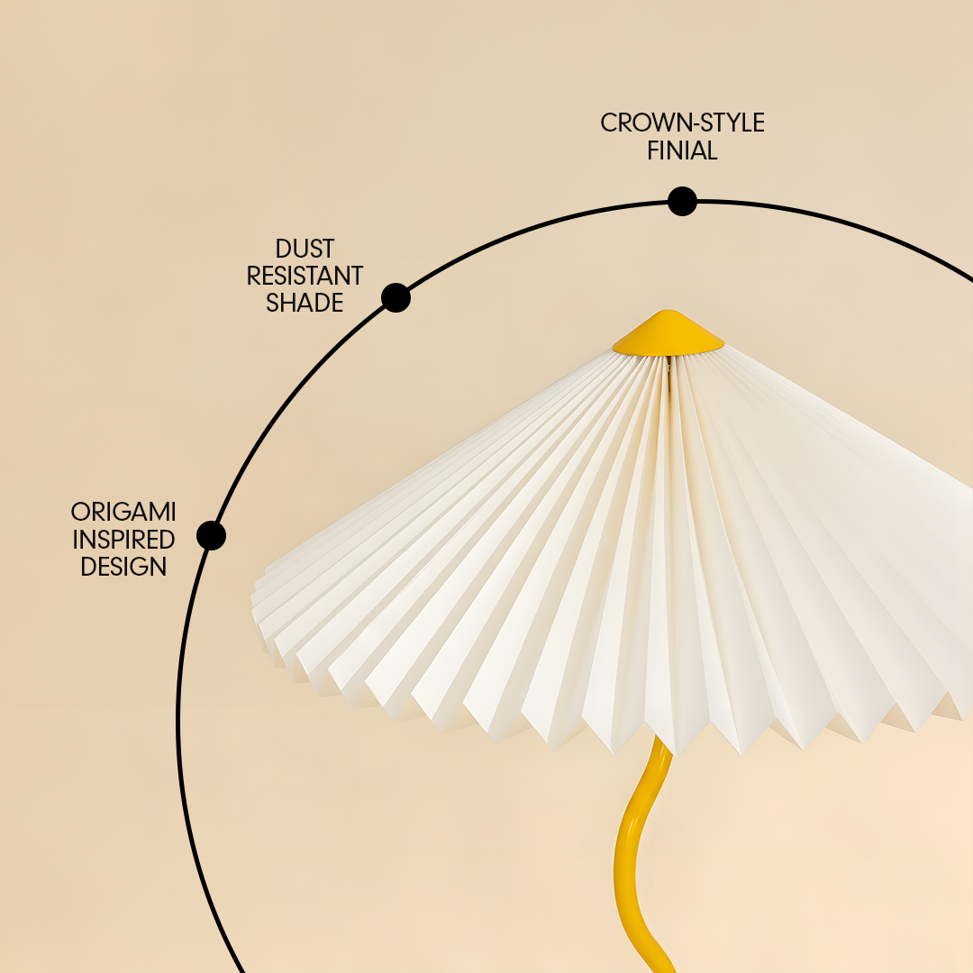 Wavy Floor Lamp - Butter Yellow