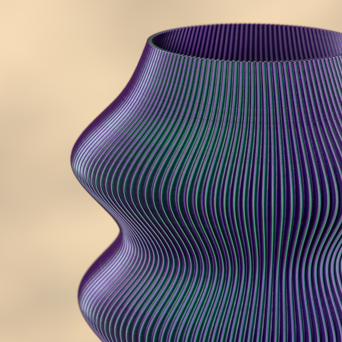 Modern 3D print vase – minimal design printed vase for interiors
