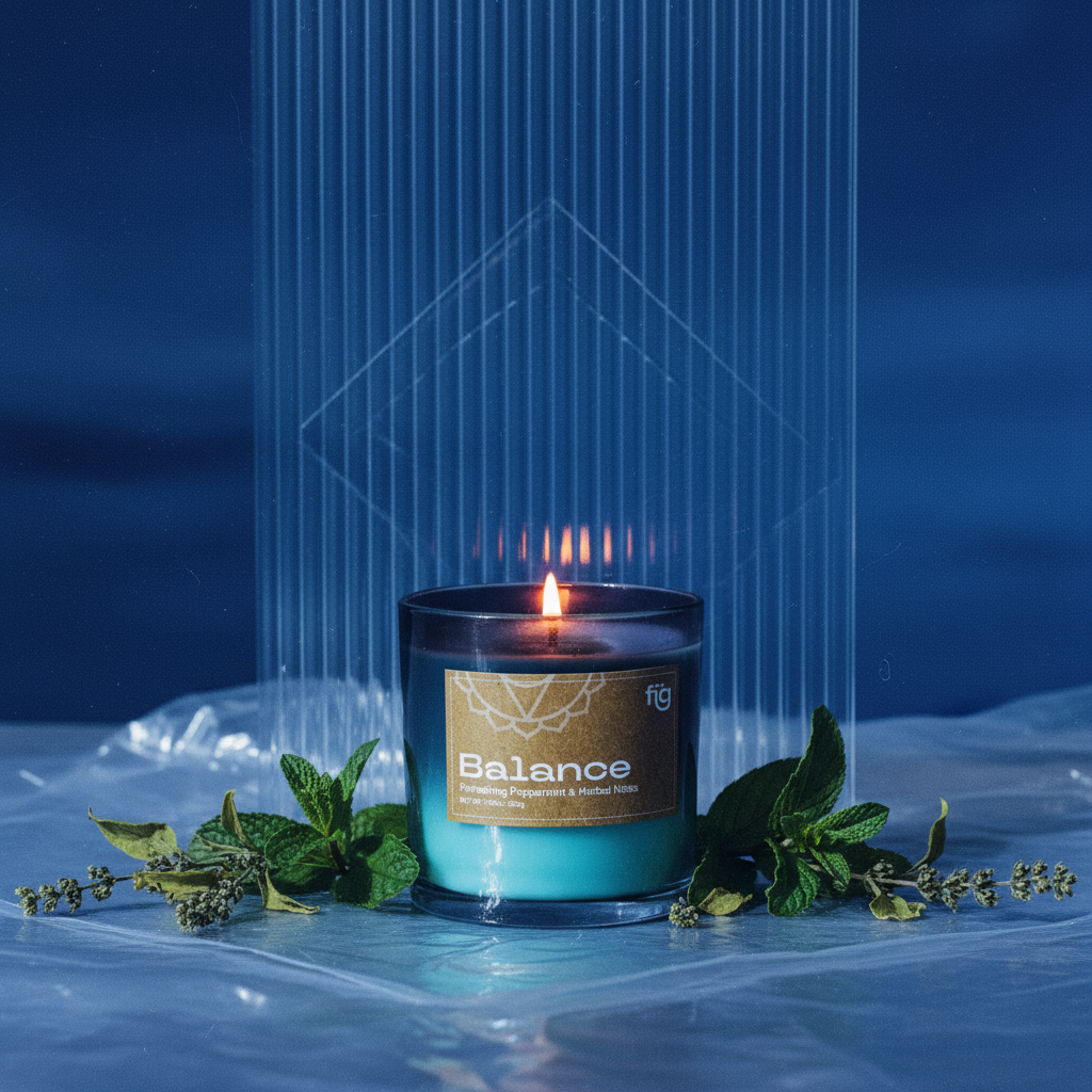Balance Peppermint Vegan Wax Scented Candle