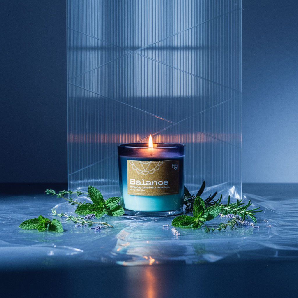 Balance Peppermint Vegan Wax Scented Candle