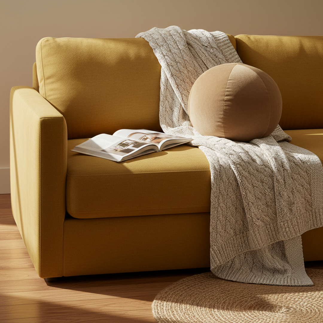 Ball Cushion - Beige (includes filler)