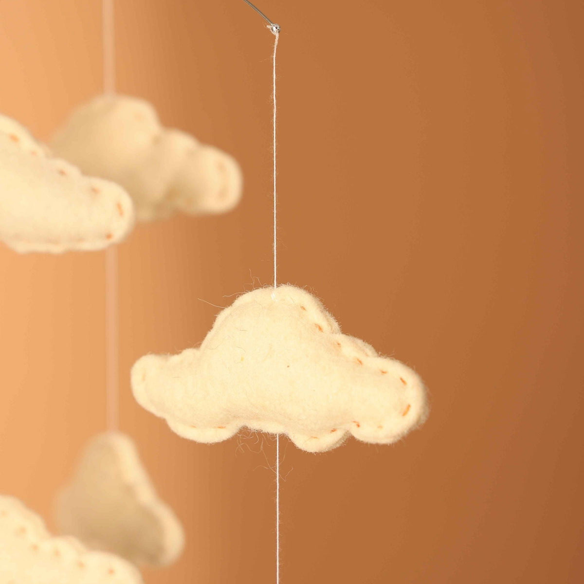 Cloud Ornaments Hanging Mobile (Clouds) - Kids Decor, Ornaments, Hanging Clouds made from Wool - FIG Living - Cloud Ornaments Hanging Mobile (Clouds) - Kids Decor, Ornaments, Hanging Clouds made from Wool - FIG Living