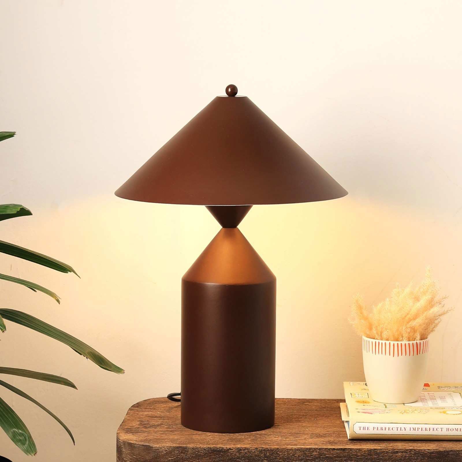 Cone Casa - Table Lamp - Modern Scandinavian Design, Premium Metallic Finish desk lamp, Easy Installation - FIG Living - Cone Casa - Table Lamp - Modern Scandinavian Design, Premium Metallic Finish desk lamp, Easy Installation - FIG Living