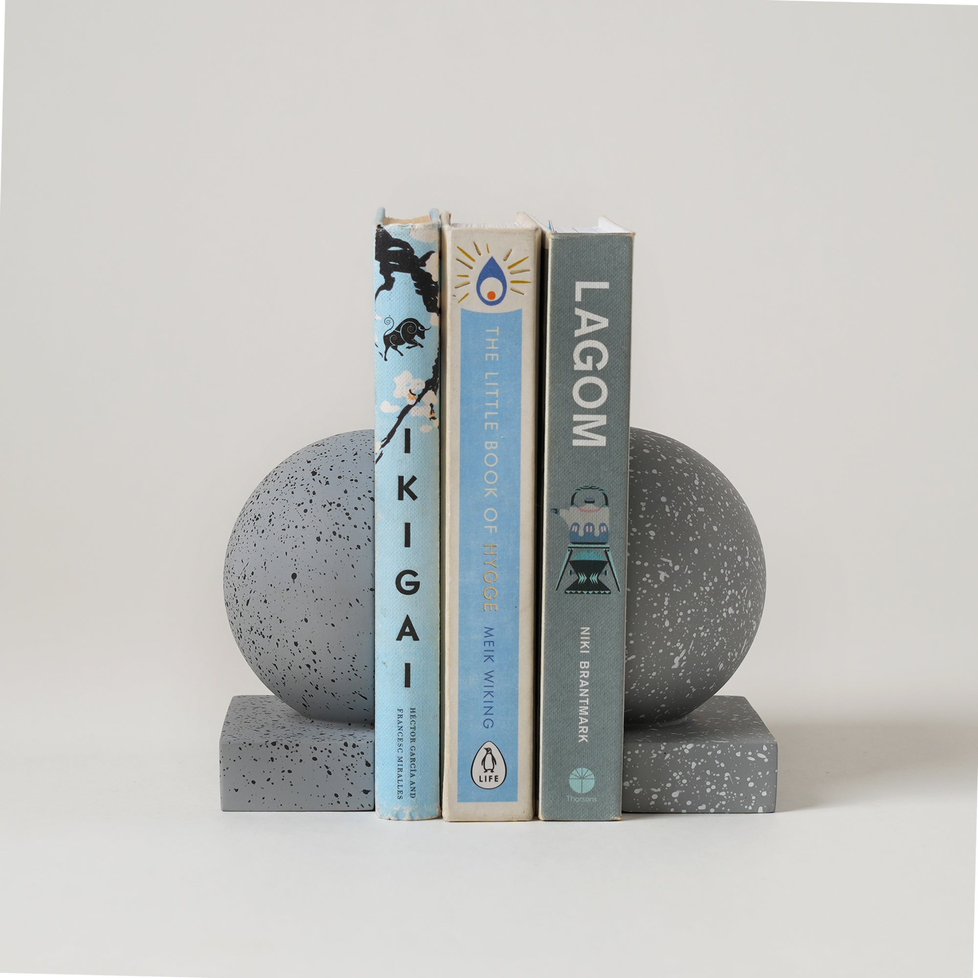 Concrete Bookends - Grey