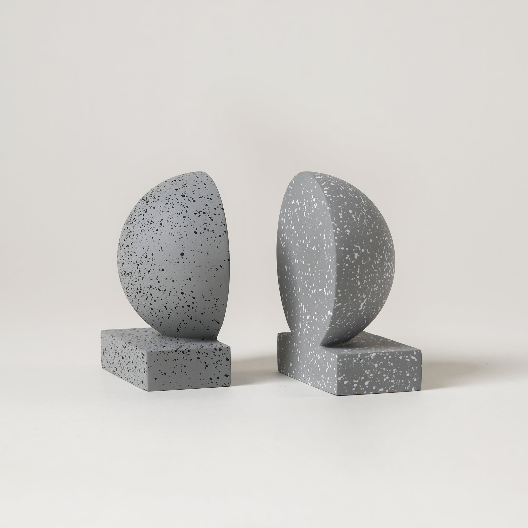 Concrete Bookends - Grey