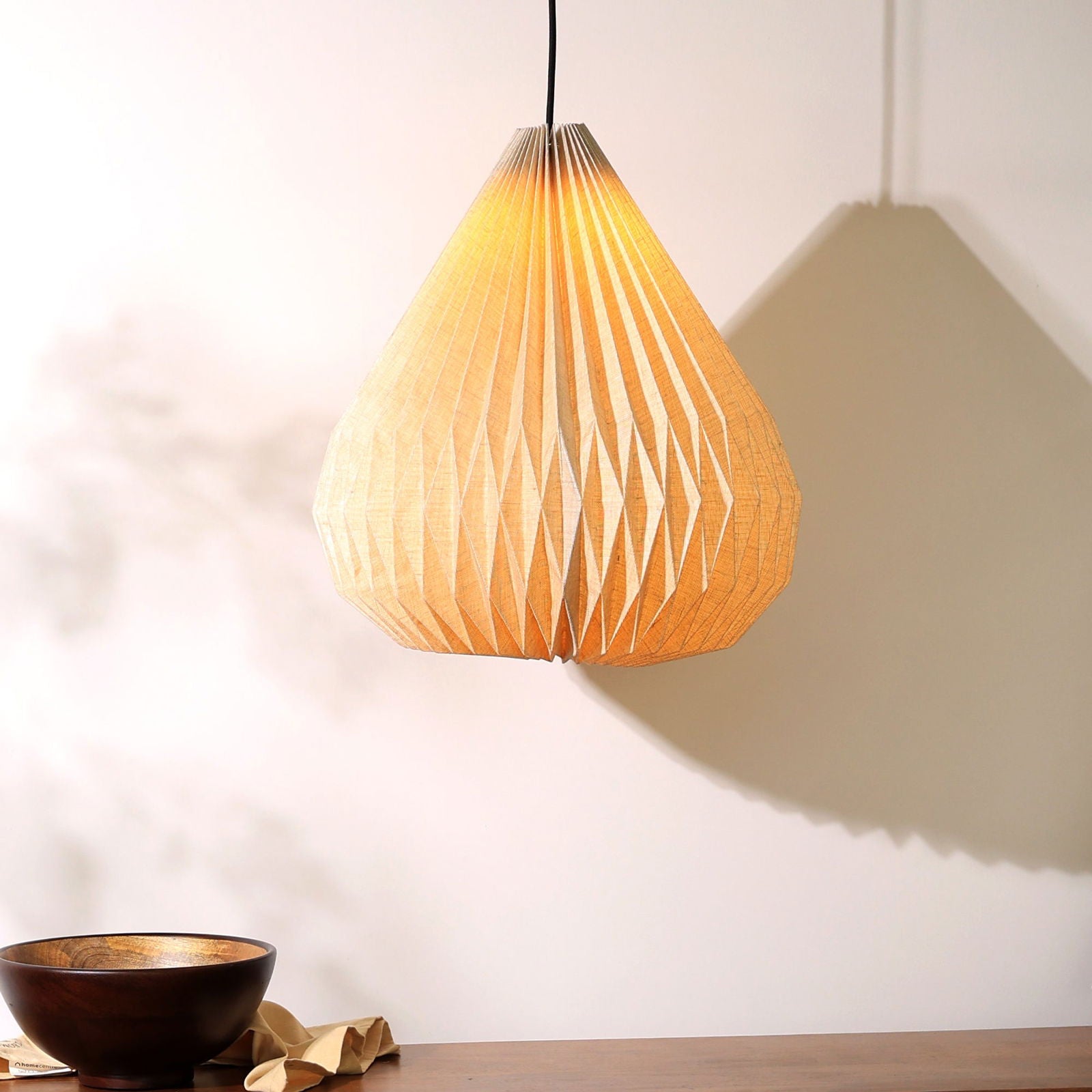 Dome Pendant Lamp - 100% European Linen Pendant Light, Elegant Dome Shape, Modern Design Hanging Light - FIG Living - Dome Pendant Lamp - 100% European Linen Pendant Light, Elegant Dome Shape, Modern Design Hanging Light - FIG Living