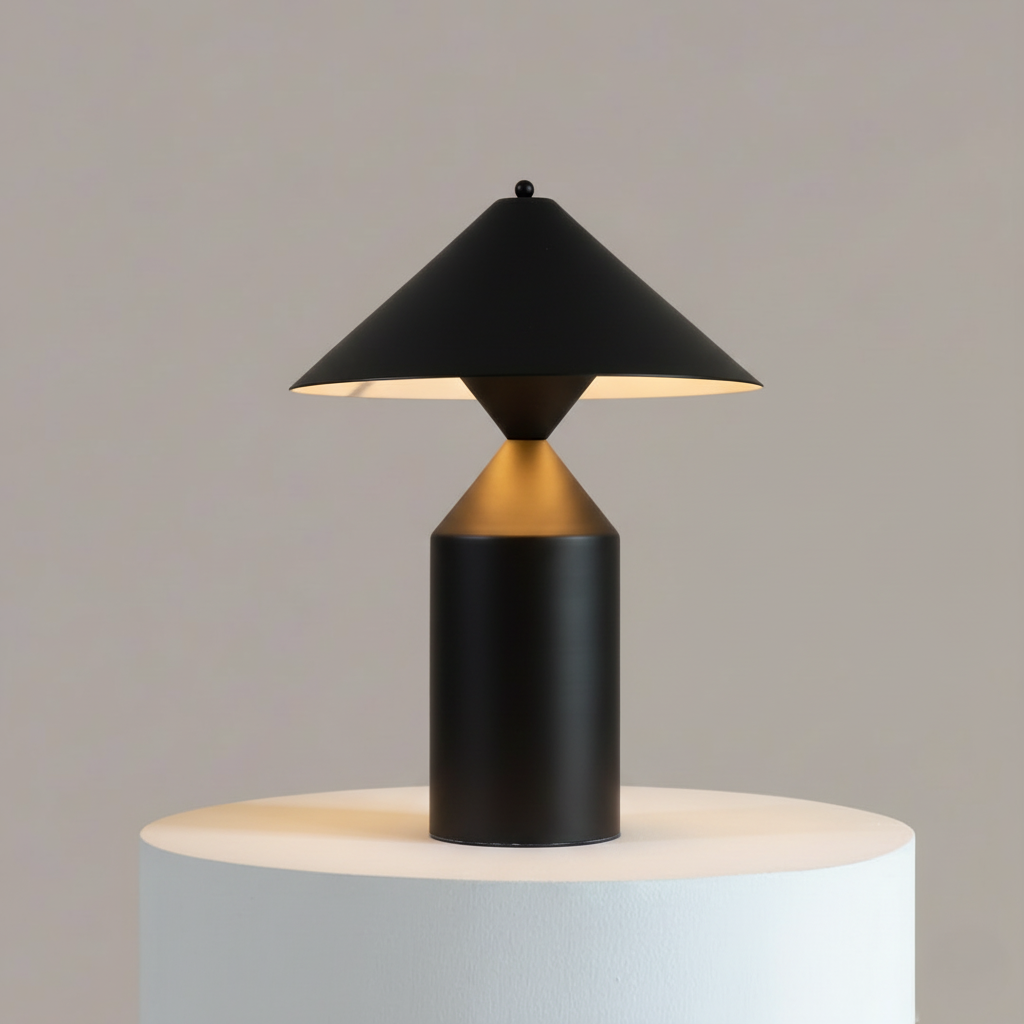 Cone Casa Table Lamp | Geometric Metal Desk Lamp | FIG Living