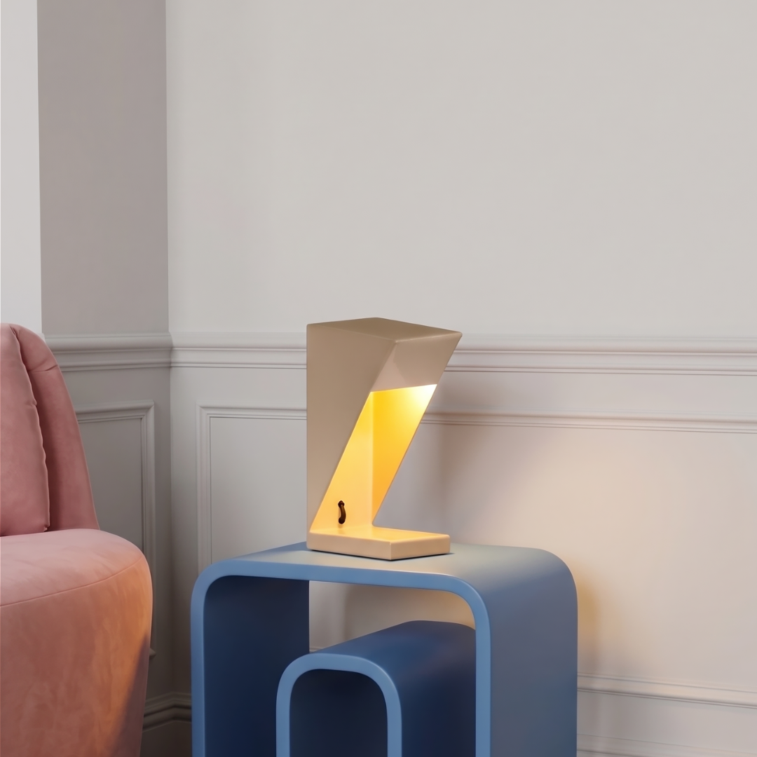 Fold Axis Table Lamp - Beige