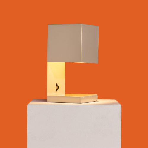 Fold Cube Table Lamp - Beige