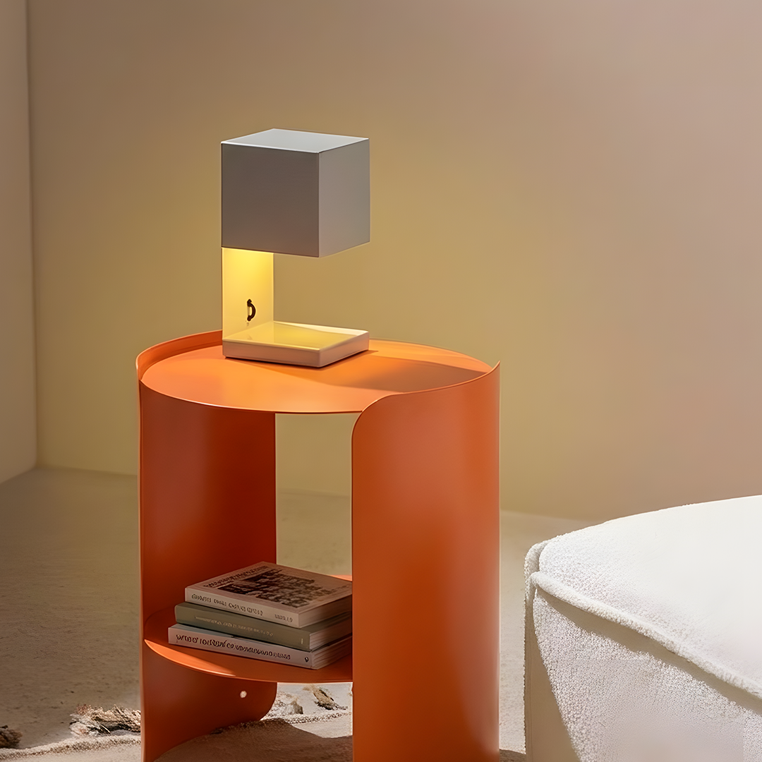 Fold Cube Table Lamp - Beige