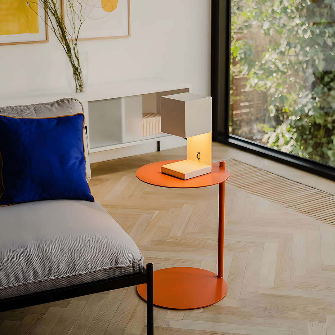 Fold Cube Table Lamp - Beige