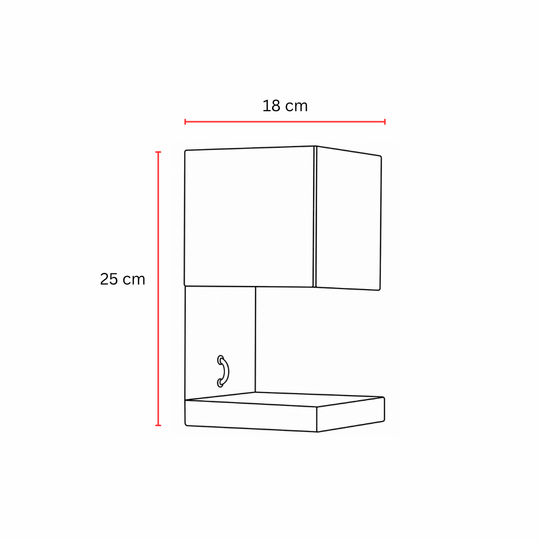 Fold Cube Table Lamp - Ivory