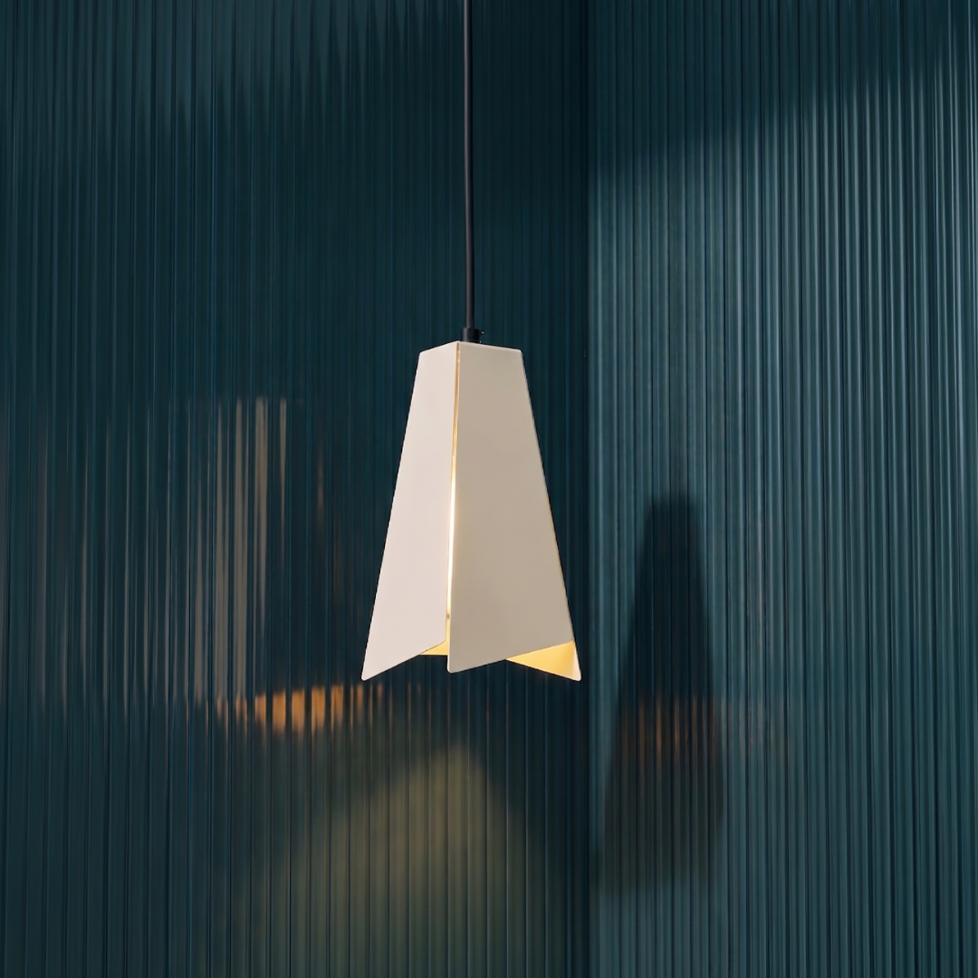 Fold Delta Pendant Lamp - Beige