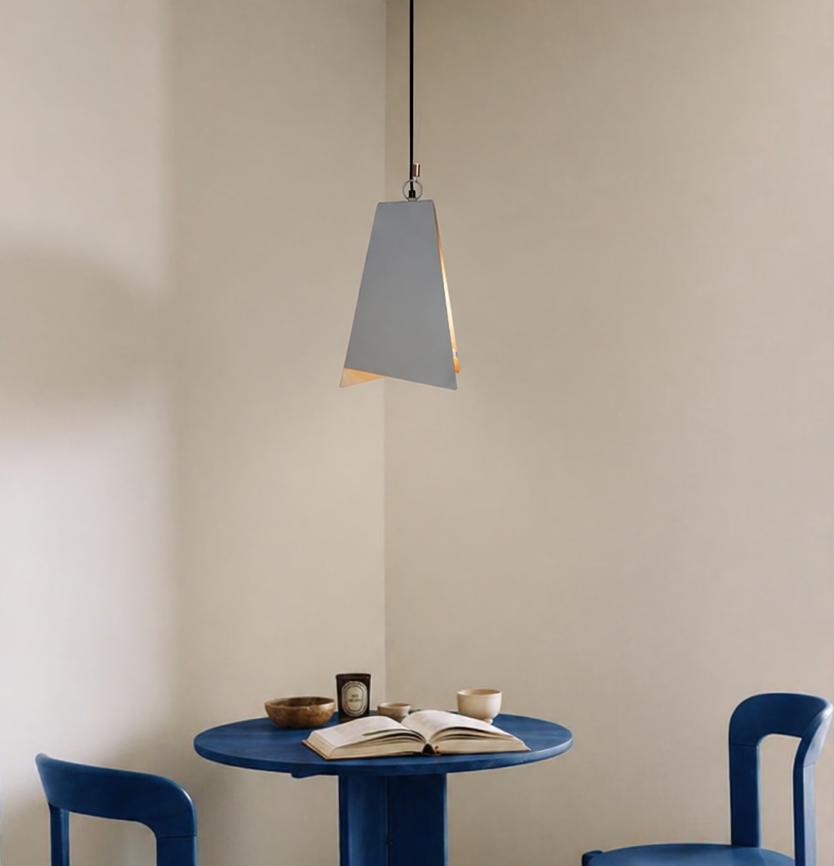 Fold Delta Pendant Lamp - Ash Grey