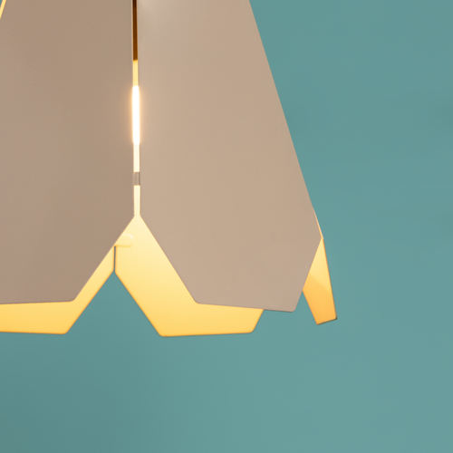 Fold Hexa Pendant Lamp - Beige