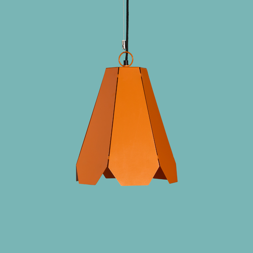 Fold Hexa Pendant Lamp - Tangerine