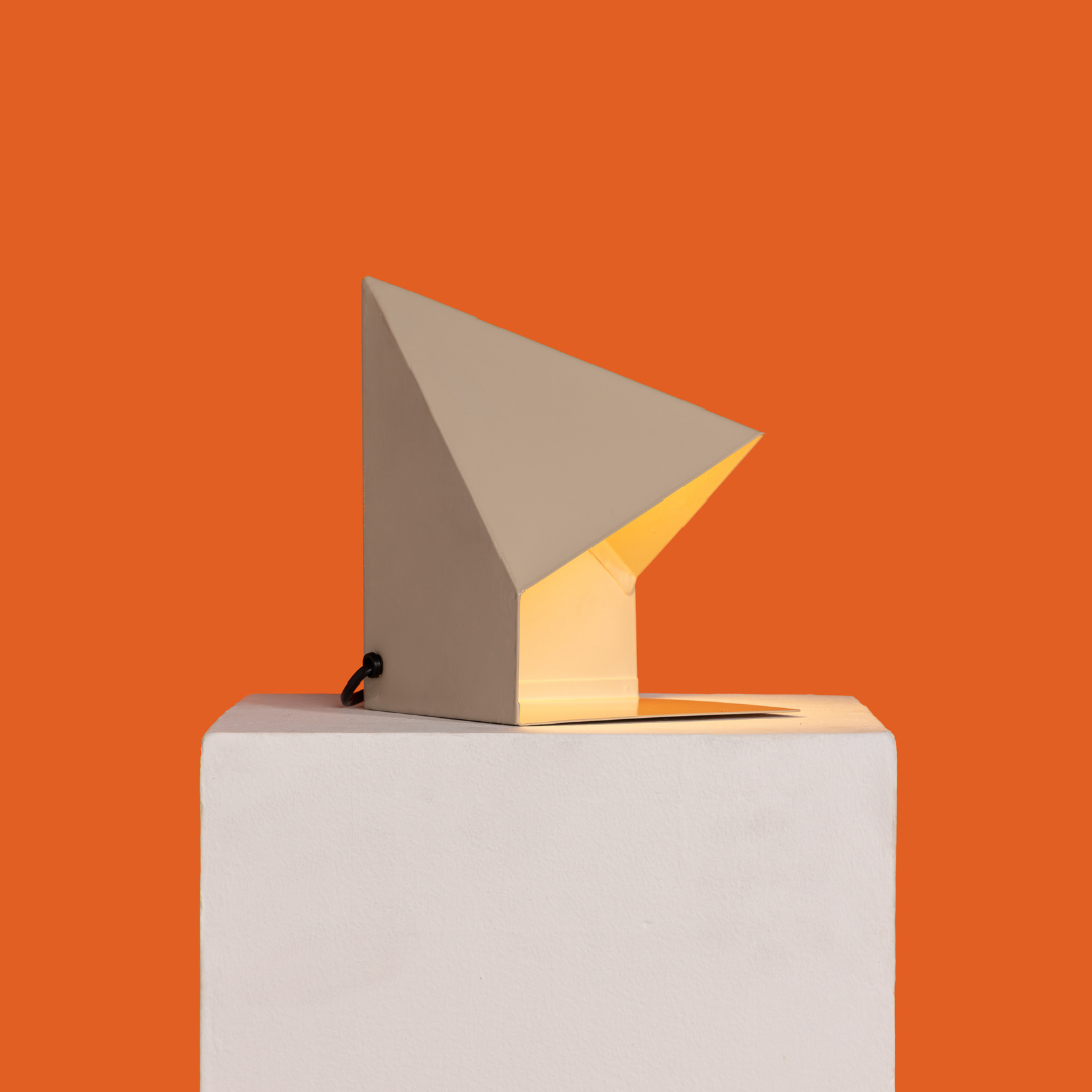 Fold Prism Table Lamp - Beige