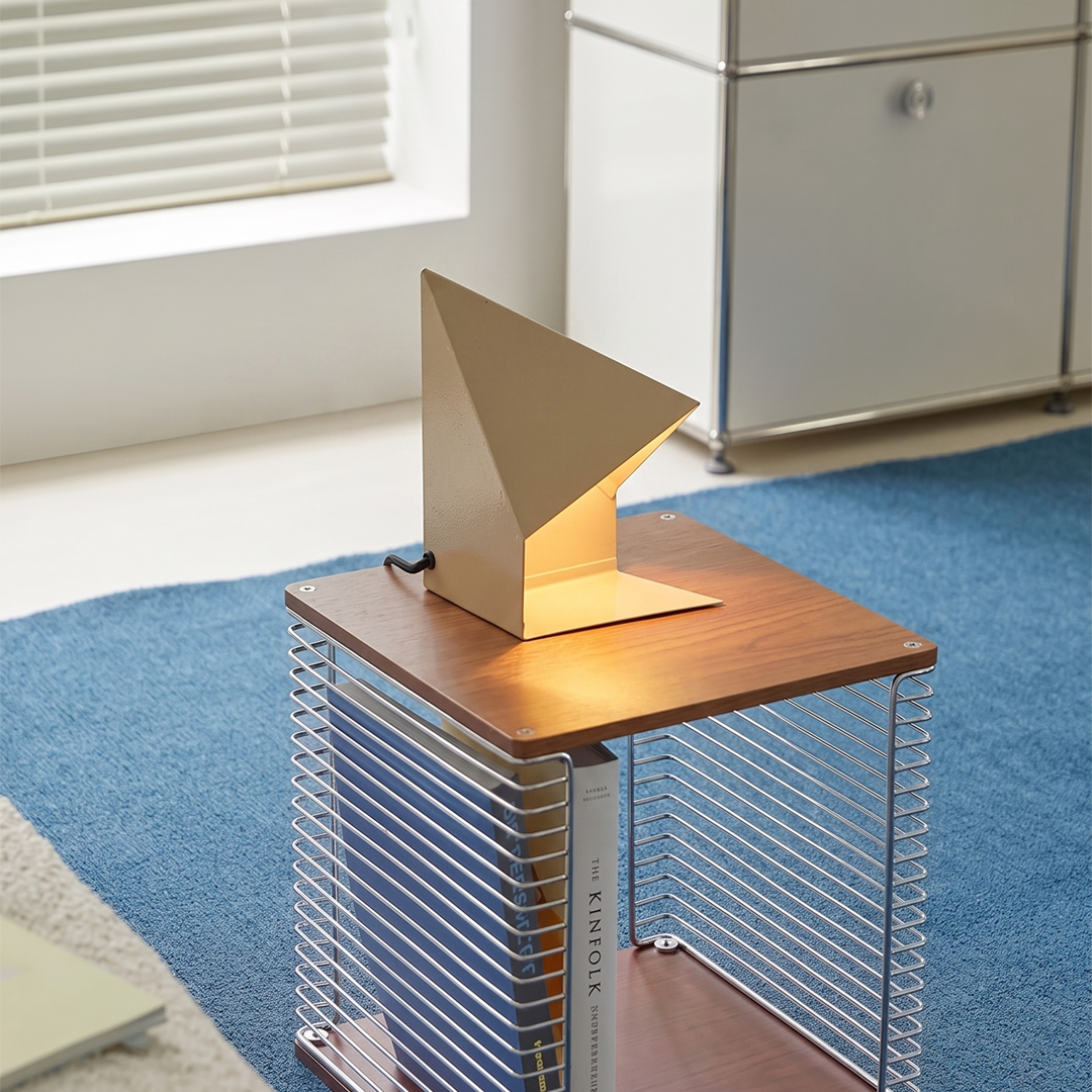 Fold Prism Table Lamp - Beige