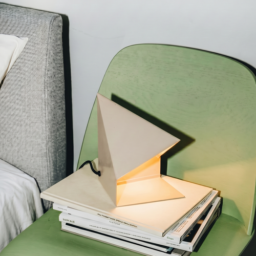 Fold Prism Table Lamp - Beige