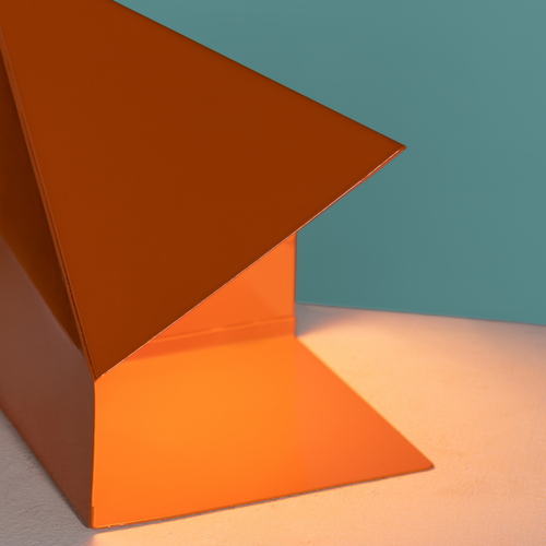 Fold Prism Table Lamp - Tangerine