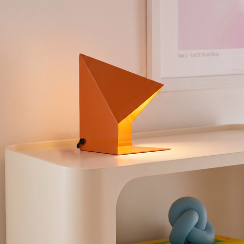 Fold Prism Table Lamp - Tangerine