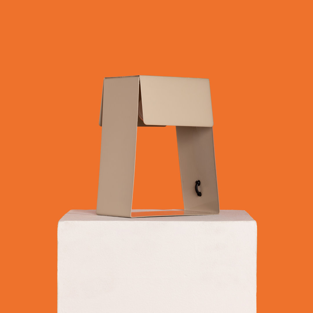 Fold Trapezium Table Lamp - Beige