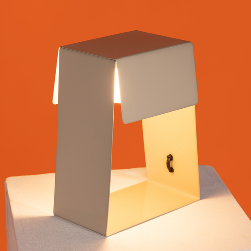 Fold Trapezium Table Lamp - Beige