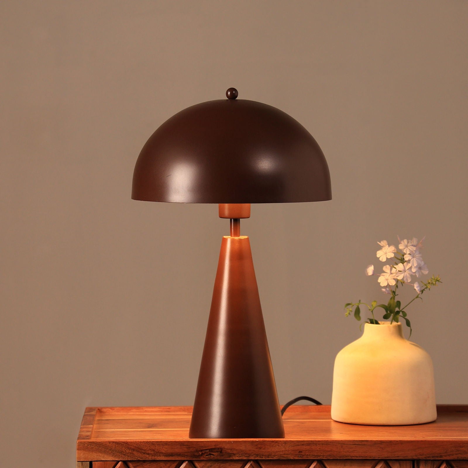 Hoa Sphere Table Lamp, Modern Scandinavian Design Bedside Lamp, Premium Metallic Finish Desk Lamp, Easy Installation - FIG Living - Hoa Sphere Table Lamp, Modern Scandinavian Design Bedside Lamp, Premium Metallic Finish Desk Lamp, Easy Installation - FIG Living
