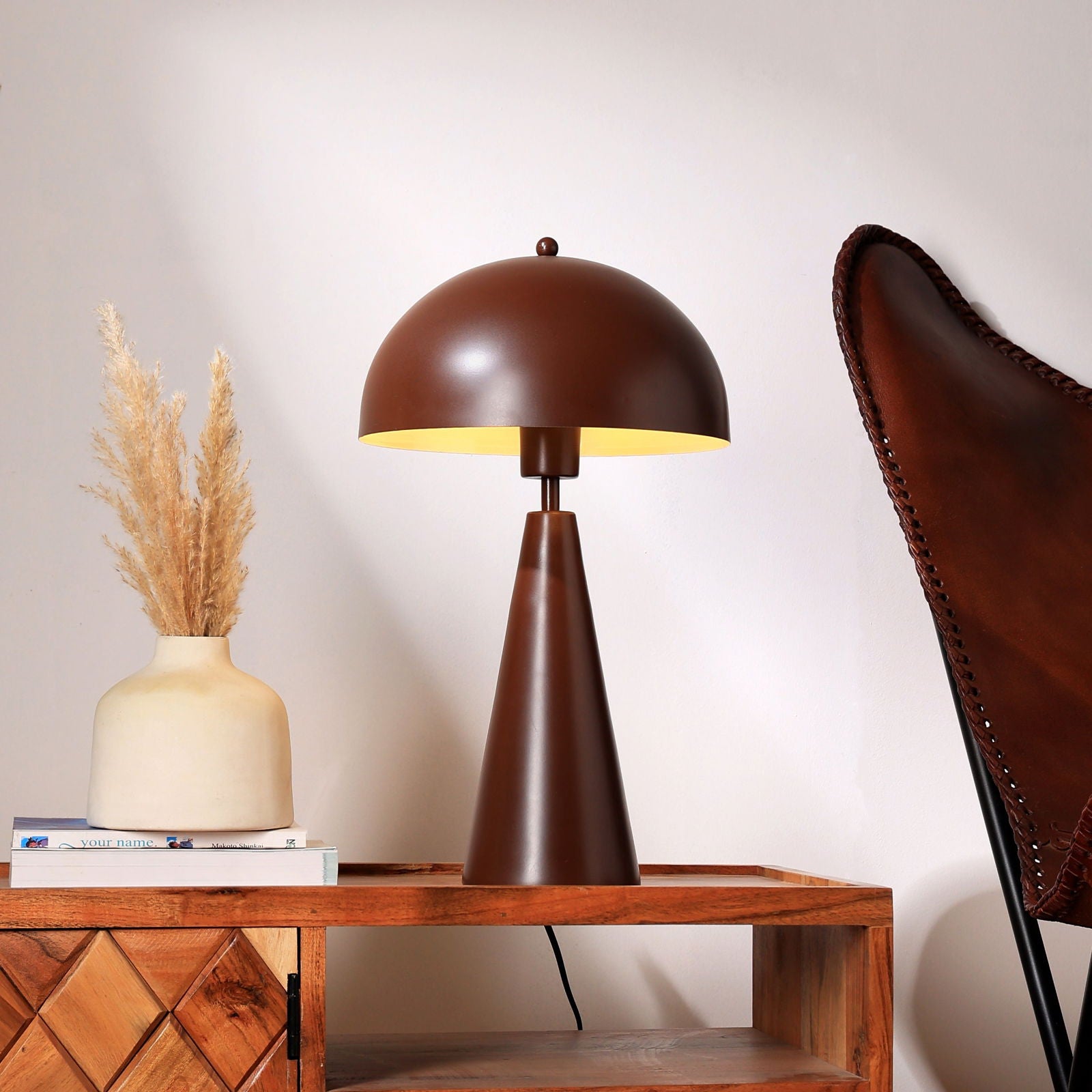 Hoa Sphere Table Lamp, Modern Scandinavian Design Bedside Lamp, Premium Metallic Finish Desk Lamp, Easy Installation - FIG Living - Hoa Sphere Table Lamp, Modern Scandinavian Design Bedside Lamp, Premium Metallic Finish Desk Lamp, Easy Installation - FIG Living