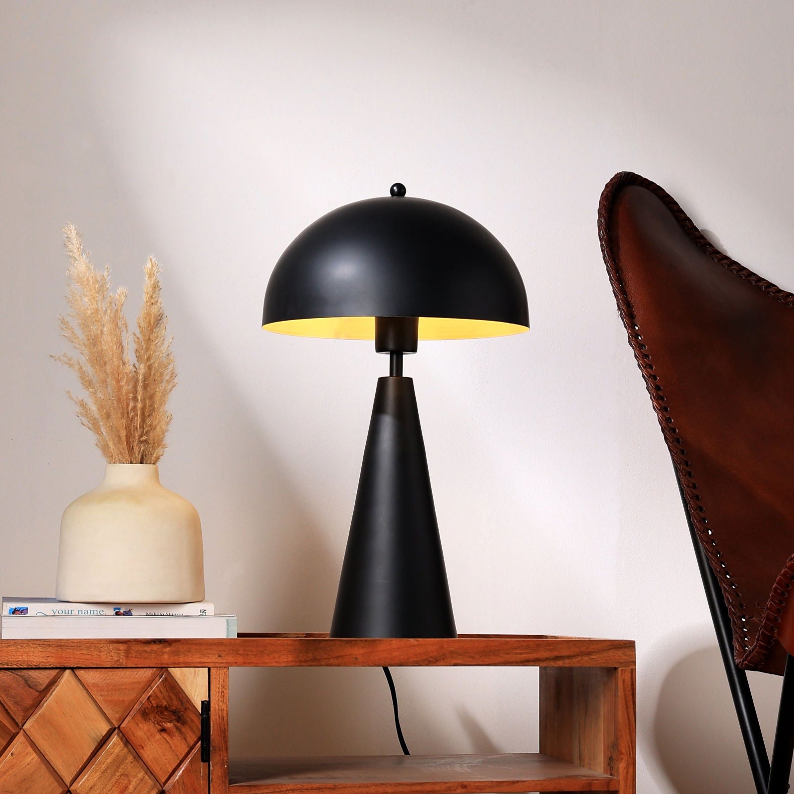 Hoa Sphere Table Lamp, Modern Scandinavian Design Bedside Lamp, Premium Metallic Finish Desk Lamp, Easy Installation - FIG Living - Hoa Sphere Table Lamp, Modern Scandinavian Design Bedside Lamp, Premium Metallic Finish Desk Lamp, Easy Installation - FIG Living