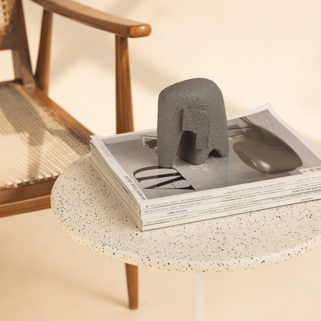 decorative elephant showpiece shelf styling