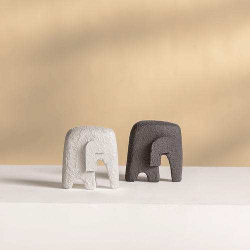 yin yang elephants decorative sculpture