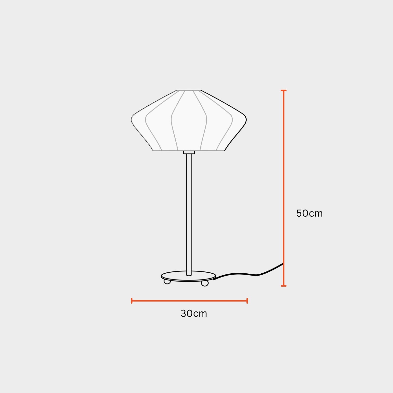 LUXE COLLECTION - PARIS TABLE LAMP (BLACK) - PREMIUM CHIFFON FABRIC DESK LAMP, METALLIC SPACER, SOFT WARM GLOW, MOOD ENHANCEMENT LIGHTING - FIG Living - LUXE COLLECTION - PARIS TABLE LAMP (BLACK) - PREMIUM CHIFFON FABRIC DESK LAMP, METALLIC SPACER, SOFT WARM GLOW, MOOD ENHANCEMENT LIGHTING - FIG Living