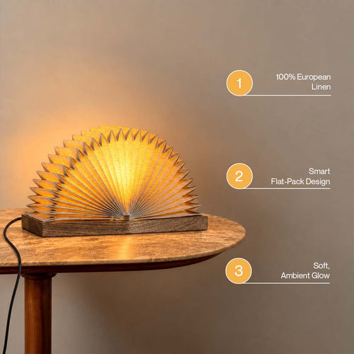 Linen Book Table Lamp