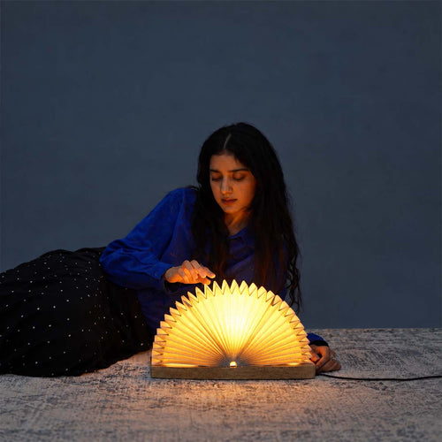 Linen Book Table Lamp